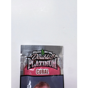 Double Platinum Blunt Wraps (Coral Gin Juice) - Double Pack