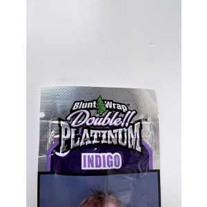 Double Platinum Blunt Wraps (Indigo Grape) - Double Pack