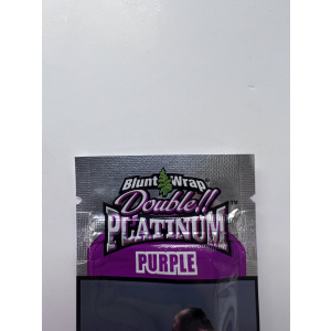 Double Platinum Blunt Wraps (Purple) - Double Pack