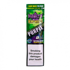 Juicy Blunt Wraps Hemp (Purple) - Double Pack